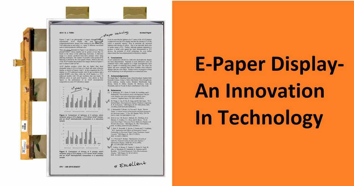 E-paper display: what it is and how to chose the best one