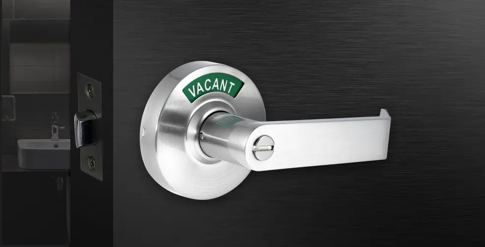 Satin chrome lock finish