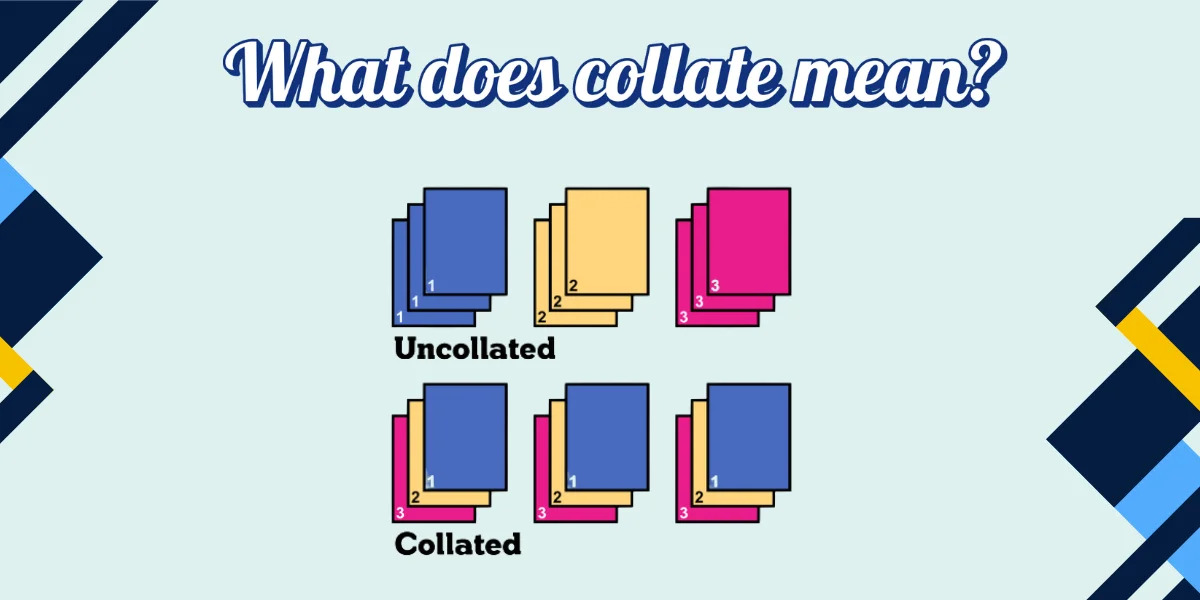 What Does Collate Mean When Printing